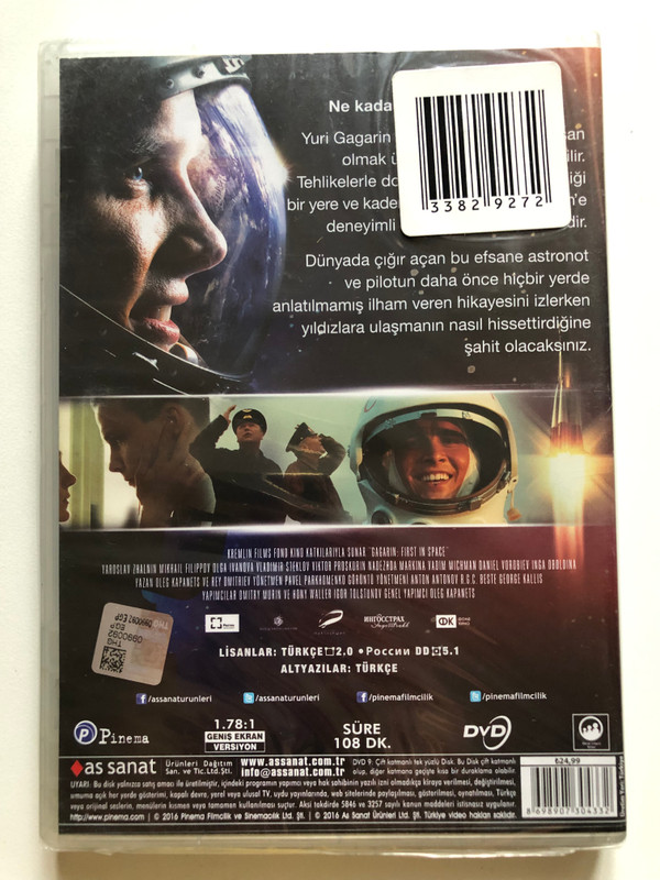 GAGARIN - UZAYDAKİ İLK İNSAN  FIRST IN SPACE  ZAMANA KARŞI YARIŞ BAŞLADI  DVD Video