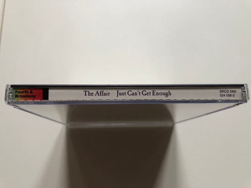 The Affair – Just Can't Get Enough / 4th & Broadway Audio CD 1995 / BRCD 596