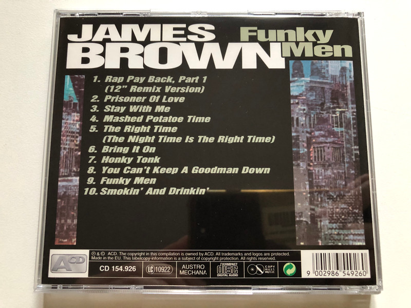 James Brown – Funky Men / Prisoner Of Love; Mashed Potatoe Time; Honky Tonk / ACD Audio CD CD 154.926