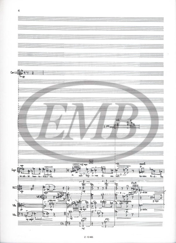 Bozay Attila Trapeze and Parallel Bars. Cantata to poems by J. Pilinszky  for soprano and tenor, mixed chorus and orchestra  score Op. 12  sheet music (9790080124659)
