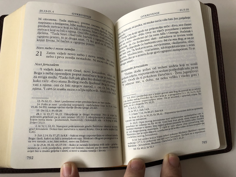 Novi Zavjet i Psalmi / The New Testament and The Book of Psalms in Croatian Language / Brown / Leather bound / Golden Edges / HBD 2008 / Translated from original languages by Lj. Rupčić (9789536709649)