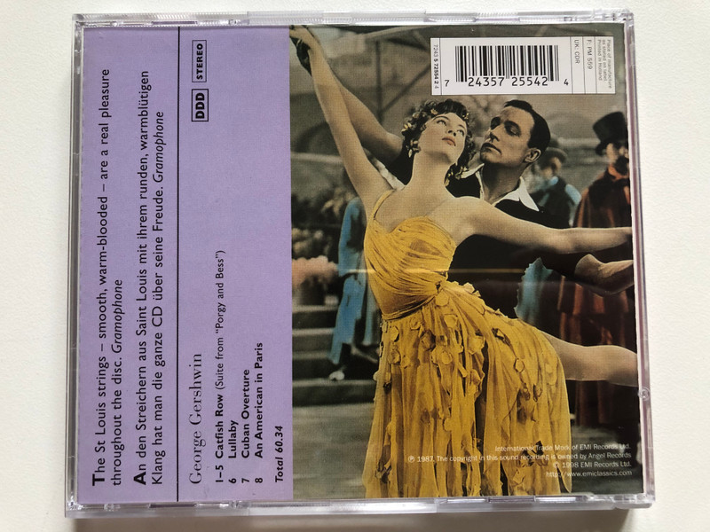 George Gershwin (1898-1937) - Catfish Row; An American In Paris - Saint Louis Symphony Orchestra, Leonard Slatkin / EMI Classics Audio CD 1998 Stereo / 724357255424