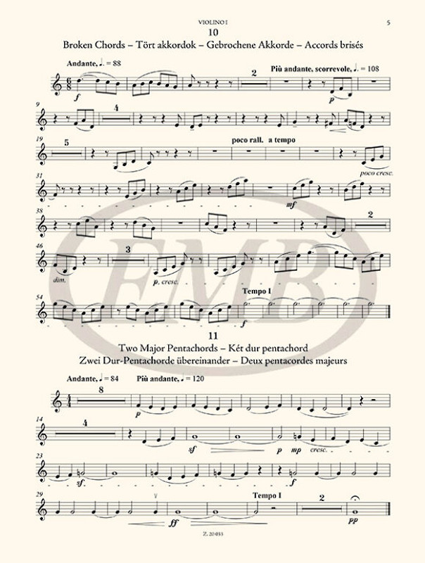 The Microcosm of String Ensemble Music 3  based on Béla Bartók's Mikrokosmos - Advanced (for string quartet and quintet or string orchestra  sheet music (9790080305669)