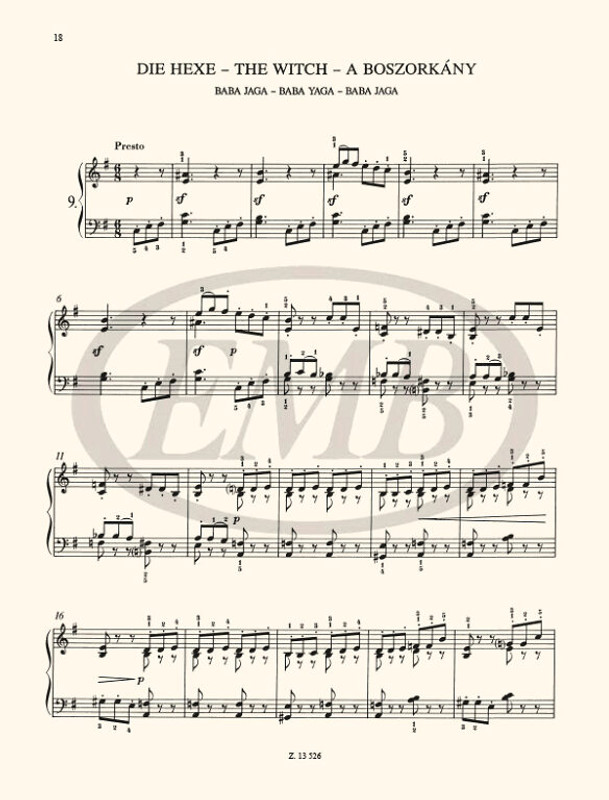 Tchaikovsky, Pyotr Ilyich EASY MASTERPIECES FOR PIANO  Selected and edited by Both Lehel  sheet music (9790080135266)