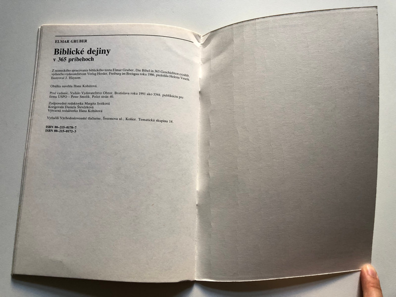 Biblické dejiny v 365 príbehoch 2. / Zošit 2 / Elmar Gruber / VYDAVATELSTVO OBZOR 1991 / Paperback (8021501723)
