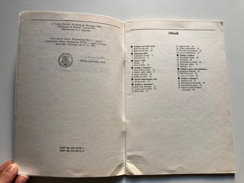 Biblické dejiny v 365 príbehoch 1. / Zošit 1 (Príbehy 1-30) / ELMAR GRUBER / VYDAVATELSTVO OBZOR 1991 / Paperback (8021501707)