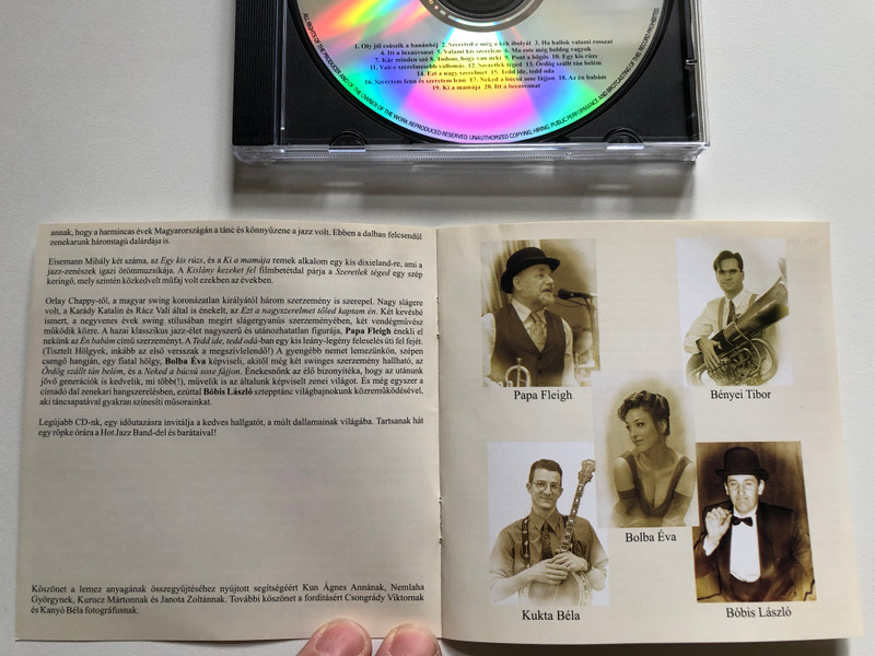 Hot Jazz Band – Itt A Luxusvonat / Idoutazas a '20-as, '30-as, '40-es evekbe = Back to the 1920s, '30s, and '40s / Hot Jazz Band Audio CD 2006 / HJB 010