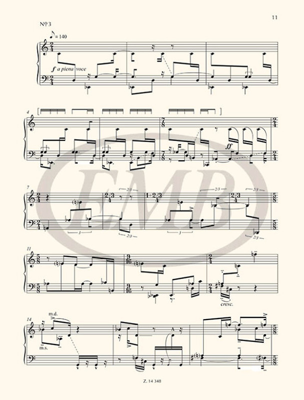 Csapó Gyula Twenty-one Preludes to the Death of Art(aud)  Studies in Sound Plastics for piano  sheet music (9790080143483)