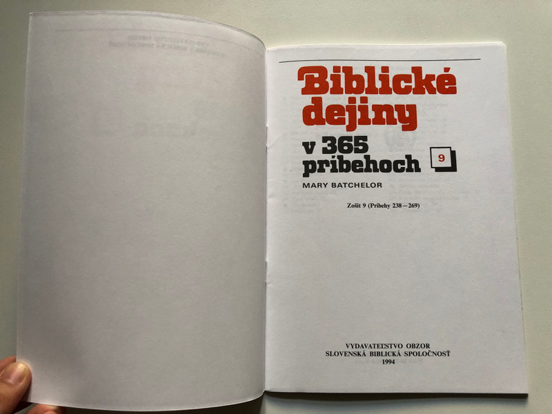 Slovak Children's Bible vol. 9 / Biblické dejiny v 365 príbehoch 9. / Zušit 9 (Pribehy 238-269) / MARY BATCHELOR / VYDAVATEĽSTVO OBZOR SLOVENSKÁ BIBLICKÁ SPOLOČNOSŤ 1994 / Paperback (8021502908)