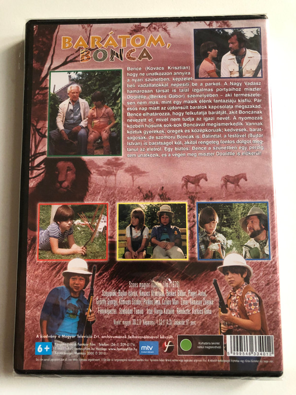 BARÁTOM, BONCA  A KÉPZELET SEM SZAB HATÁROKAT.  BERKES GABOR, KOVÁCS KRISZTIAN, BUJTOR ISTVÁN, PAGER ANTAL  DVD Video (5999546334012)