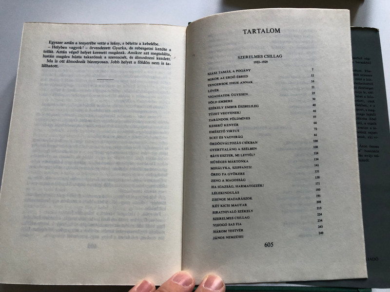 TAMÁSI ÁRON ÖSSZES NOVELLÁI I-II / ELSŐ KÖTET / SZÉPIRODALMI KÖNYVKIADÓ / Hardcover (963154455)