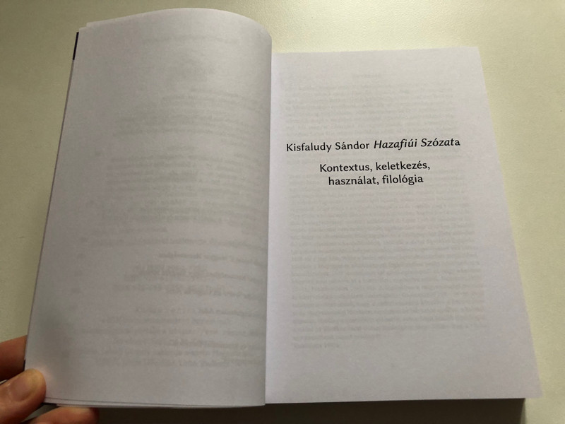 Hazafiúi Szózat a' Magyar Nemességhez (1809) / KISFALUDY SÁNDOR / Forráskiadás / sajtó alá rendezte NAGY ÁGOSTON / retextum / r.e.c.i.t.i / Budapest, 2022 / Paperback (9786156255457)