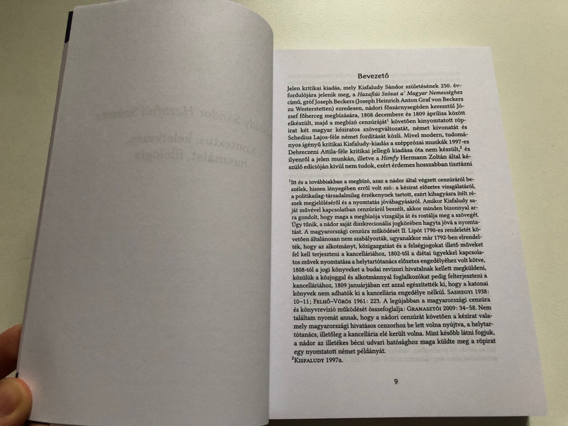 Hazafiúi Szózat a' Magyar Nemességhez (1809) / KISFALUDY SÁNDOR / Forráskiadás / sajtó alá rendezte NAGY ÁGOSTON / retextum / r.e.c.i.t.i / Budapest, 2022 / Paperback (9786156255457)
