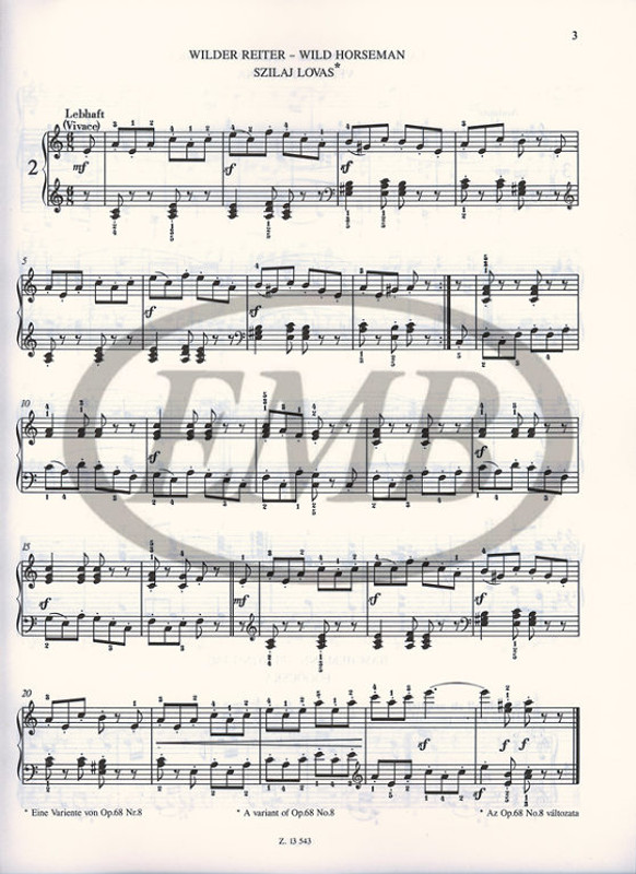 Schumann, Robert EASY MASTERPIECES FOR PIANO  Selected and edited by Csurka Magda  sheet music (9790080135433)