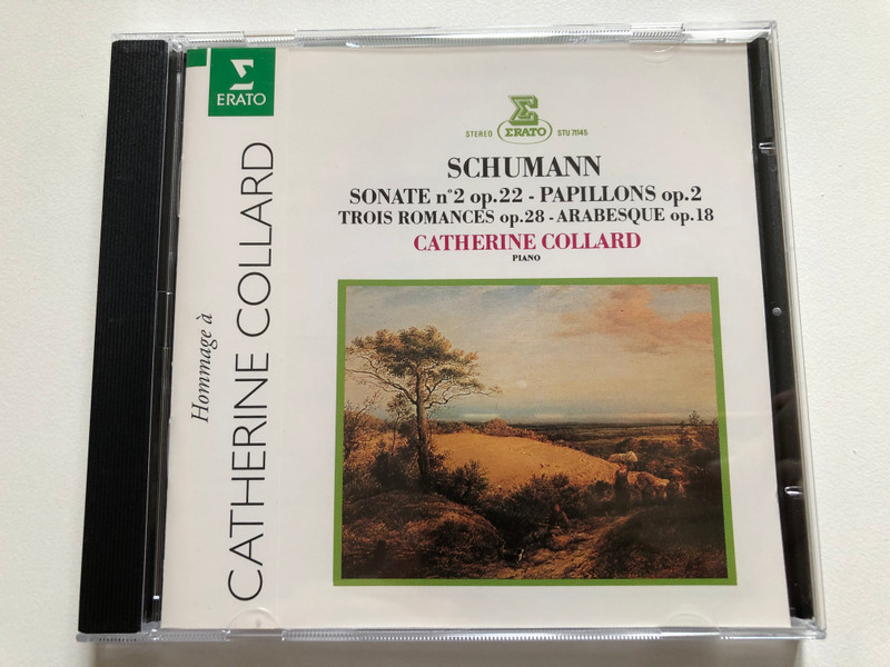 Schumann: Sonate no. 2 op. 22; Papillons op. 2; Trois Romances op. 28; Arabesque op. 18 - Catherine Collard (piano) / Hommange a Catherine Collard / Erato Audio CD / 4509-96026-2 (745099602628)