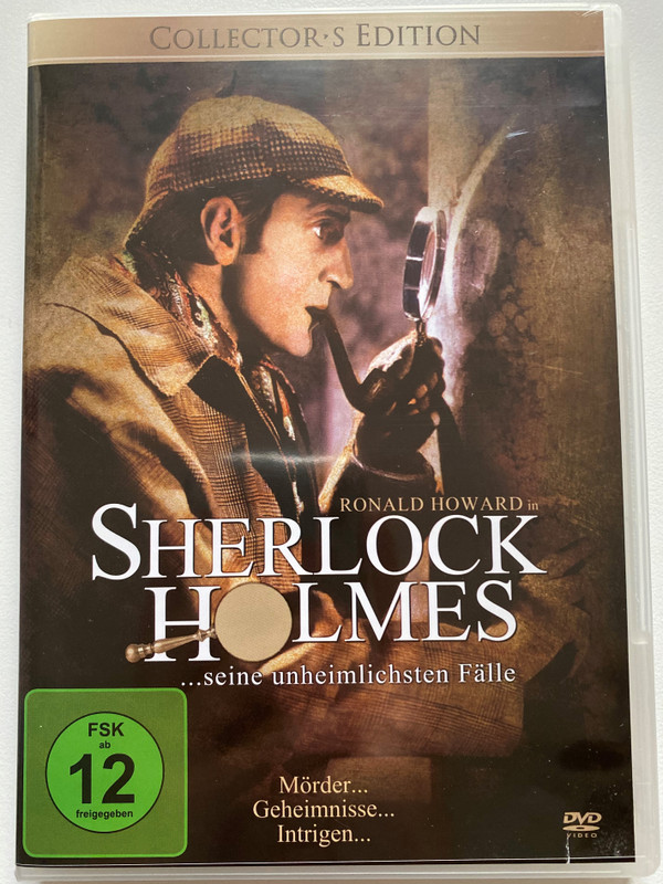 SHERLOCK HOLMES ...seine unheimlichsten Fälle  RONALD HOWARD in  COLLECTOR'S EDITION  Mörder... Geheimnisse... Intrigen...  DVD Video (4260157719644)