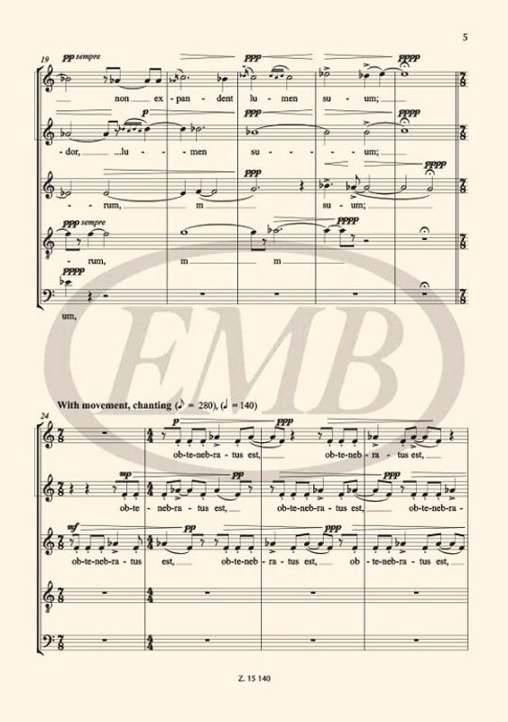 Dobos Dániel CALLIS STELLARUM (Path of Stars)  for mixed voices  choral sheets  sheet music (9790080151402)
