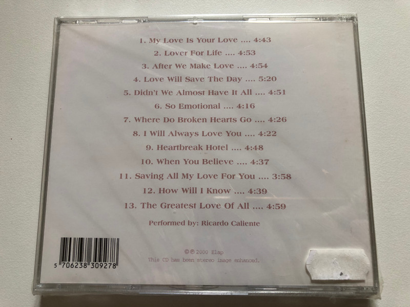 Panpipes Play Whitney Houston / Elap Music Audio CD 2000 / 50062882