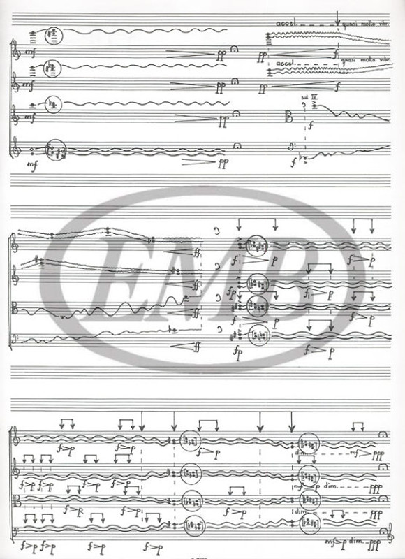 Dubrovay László Geometrum 2  for four string instruments or string quartet  playing score  sheet music (9790080083437) 