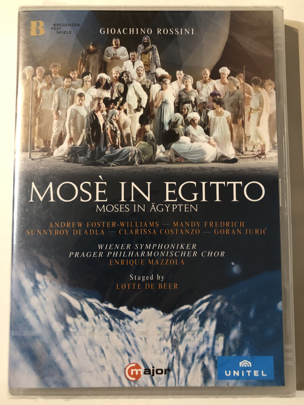 MOSÈ IN EGITTO - MOSES IN ÄGYPTEN / GIOACHINO ROSSINI / WIENER SYMPHONIKER PRAGER PHILHARMONISCHER CHOR ENRIQUE MAZZOLA / Staged by LOTTE DE BEER / major / unitel classica / DVD Video (814337014483)