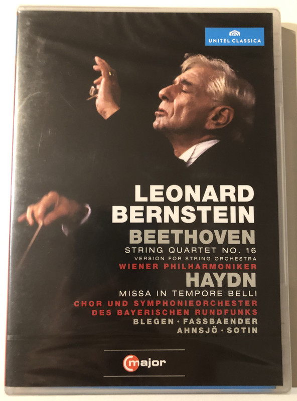 Leonard Bernstein: Beethoven - String Quartet No. 16/Haydn / Missa in Tempore Belli / DVD Video (814337011154)