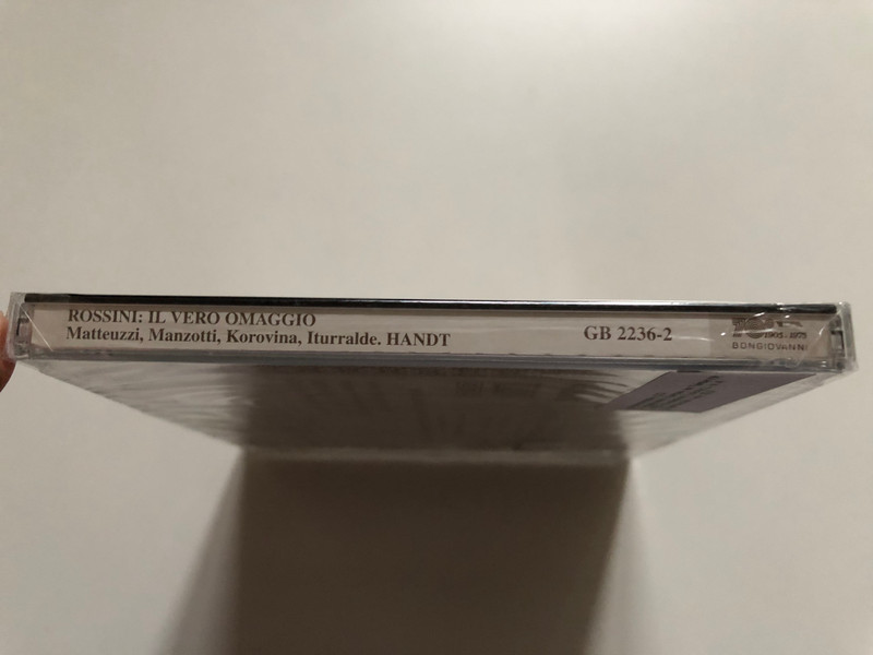 Gioacchino Rossini - Il Vero Omaggio; Il Pianto Delle Muse In Morte Di Lord Byron - Matteuzzi, Manzotti, Korovina, Iturralde, I Virtuosi Di Praga, Coro Da Camera Di Czechia, Herbert Handt / Bongiovanni Audio CD / GB 2236-2