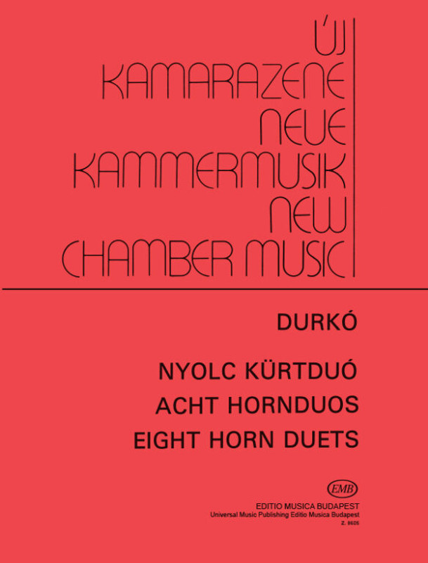 Durkó Zsolt Eght horn duets  sheet music (9790080086056)