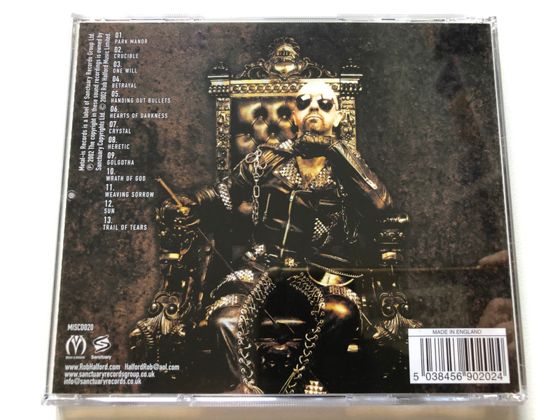Halford – Crucible / Metal-is Records Audio CD 2002 / MISCD020