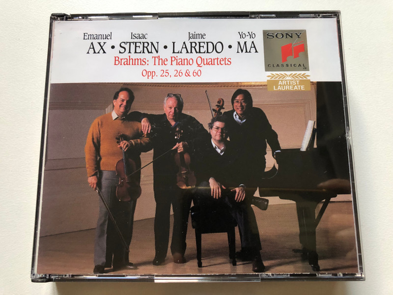 Emanuel Ax, Isaac Stern, Jaime Laredo, Yo-Yo Ma – Btahms: The Piano Quartets, Opp. 25, 26 & 60 / Sony Classical 2x Audio CD 1990 / S2K 45846