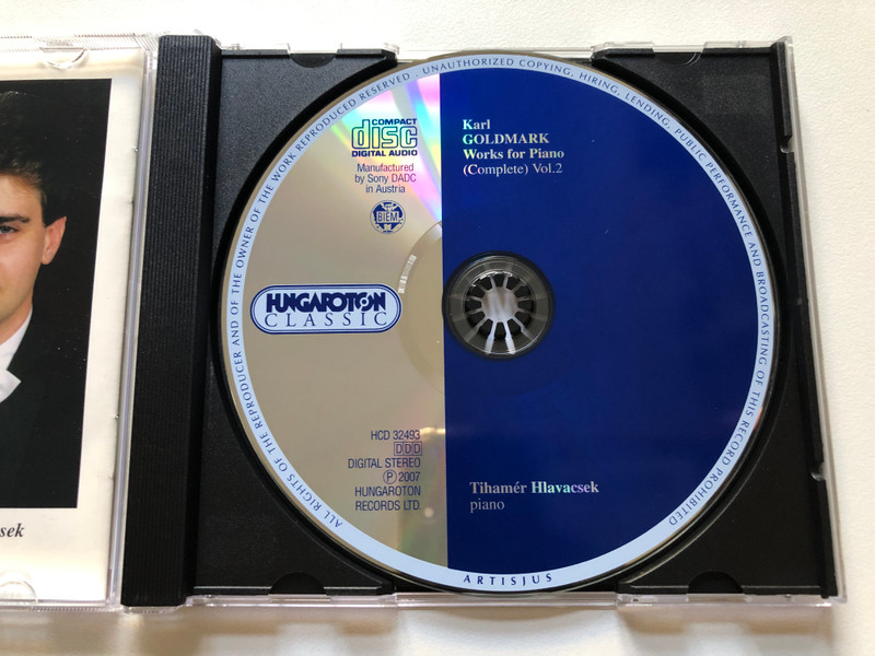 Goldmark: Works For Piano Vol. 2 (Complete) - Tihamér Hlavacsek / Hungaroton Classic Audio CD 2007 Stereo / HCD 32493