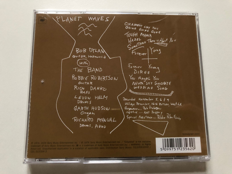 Bob Dylan – Planet Waves / Columbia Audio CD / 512356 2