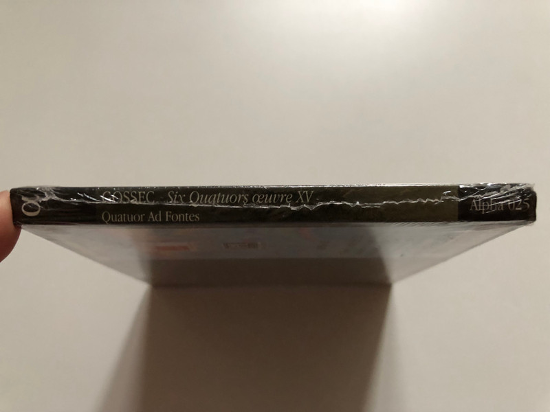 François-Joseph Gossec: Six Quatuors Œuvre XV - Quatuor Ad Fontes / Alpha Productions Audio CD 2002 / Alpha 025