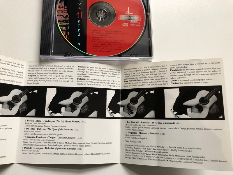 Carlos Heredia – Gypsy Flamenco / Chesky Records Audio CD 1996 / WO 126