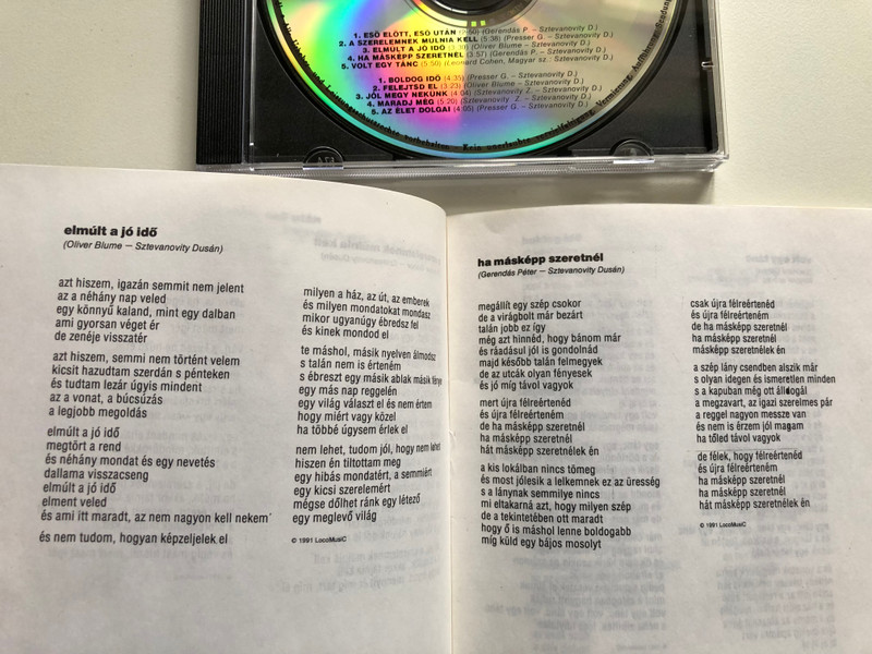 Zorán – Az Élet Dolgai / Masodik kiadas 1994. / Rákóczi Audio CD / RDC 019