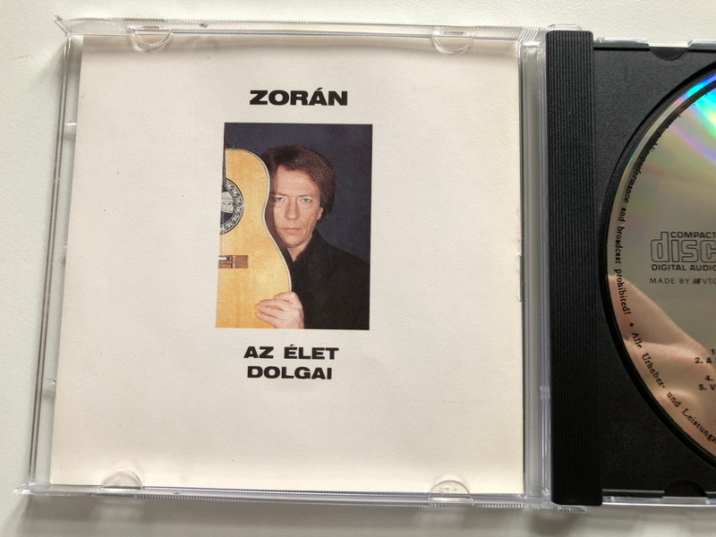 Zorán – Az Élet Dolgai / Masodik kiadas 1994. / Rákóczi Audio CD / RDC 019