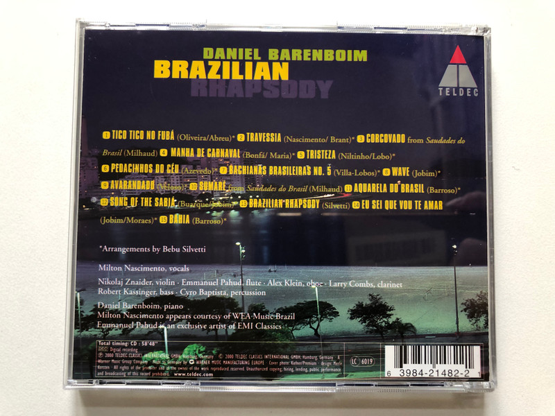 Daniel Barenboim: Brazilian Rhapsody - Featuring Milton Nascimento / Teldec Audio CD 2000 / 3984-21482-2