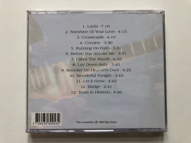 Guitar Plays Eric Clapton - Including: Cocaine, Tears In Heaven, Wonderful Tonight - Performed by Corben Cassavette / Elap Music Audio CD 1999 / 50485082