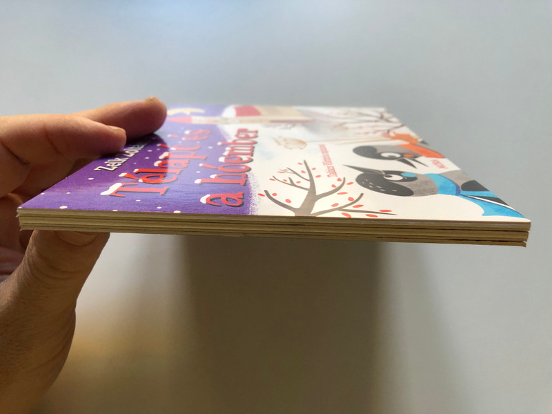 Télapó és a hóember - Leporelló / Zelk Zoltán / Takács Viktória rajzaival / Móra Könyvkiadó, 2023 / Hardcover (9789636034238)