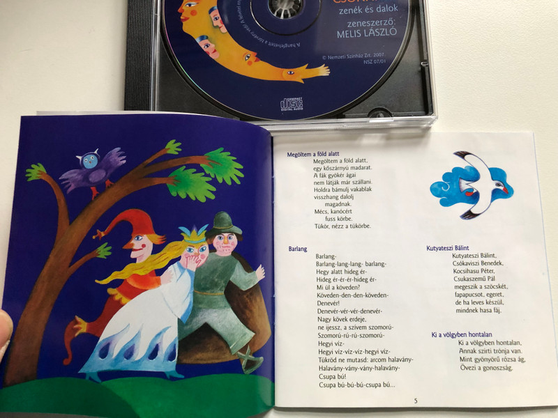 Weöres Sándor: Holdbéli Csónakos - zenek es dalok, zeneszerzo: Melis László / Nemzeti Színház Zrt. Audio CD 2007