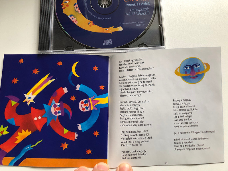 Weöres Sándor: Holdbéli Csónakos - zenek es dalok, zeneszerzo: Melis László / Nemzeti Színház Zrt. Audio CD 2007