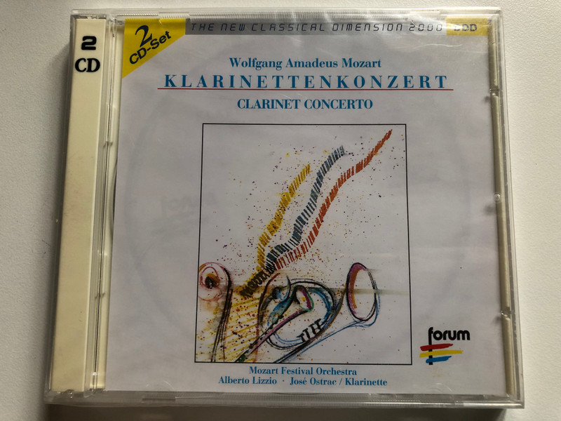 Wolfgang Amadeus Mozart: Klarinettenkonzert = Clarinet Concerto - Mozart Festival Orchestra, Alberto Lizzio, José Ostrac (klarinette) / The New Classical Dimension 2000 – Vol. 35 / Forum 2x Audio CD / CD 2/462 070-2