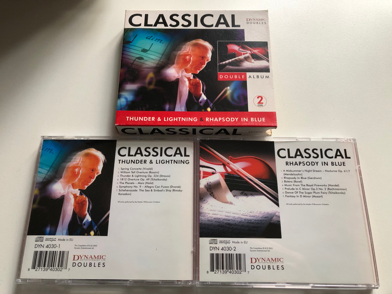 Classical - Thunder & Lightning & Rhapsody In Blue / Double Album / Dynamic 2x Audio CD 2005 / DYN 4030