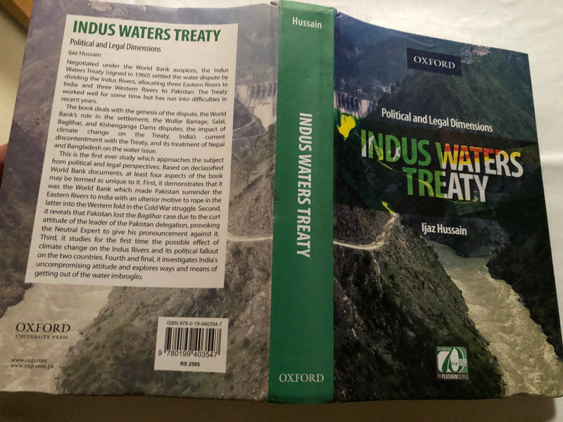 INDUS WATERS TREATY / Political and Legal Dimensions / Ijaz Hussain / OXFORD UNIVERSITY PRESS / Hardcover (9780199403547)