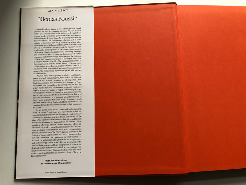 POUSSIN / Nicolas Poussin / ALAIN MEROT / Painters & sculptors / Thames & Hudson Ltd, 1990 / Hardcover (9780500092101)