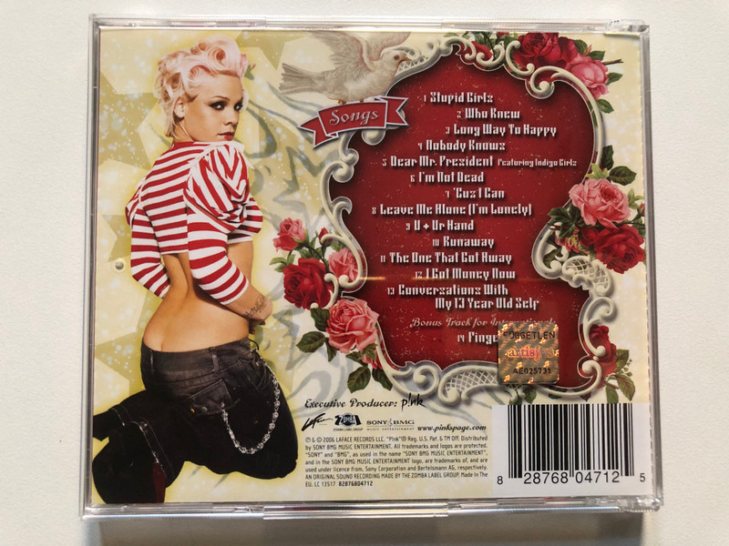 P!NK – I'm Not Dead / LaFace Records Audio CD 2006 / 82876804712