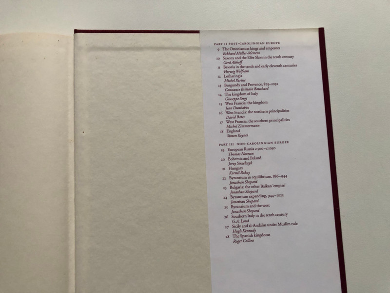 THE NEW CAMBRIDGE MEDIEVAL HISTORY III c.900-6.1024 / EDITED BY TIMOTHY REUTER / Cambridge University Press, 2000 / Hardcover (9780521364478)