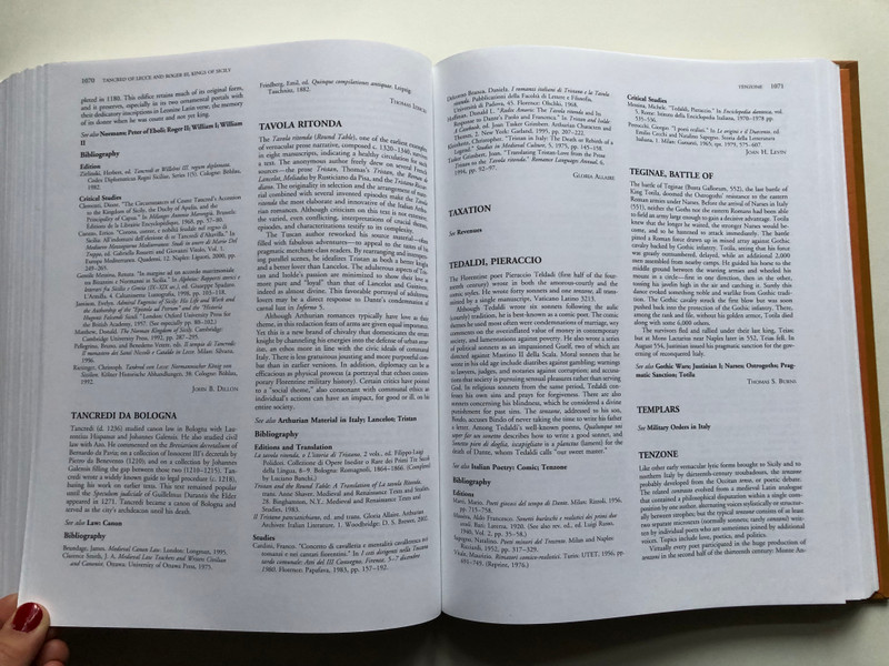 MEDIEVAL ITALY AN ENCYCLOPEDIA / Volume 2, L-Z INDEX / Christopher Kleinhenz, Editor / Routledge, 2003 / Hardcover (9780415939317)