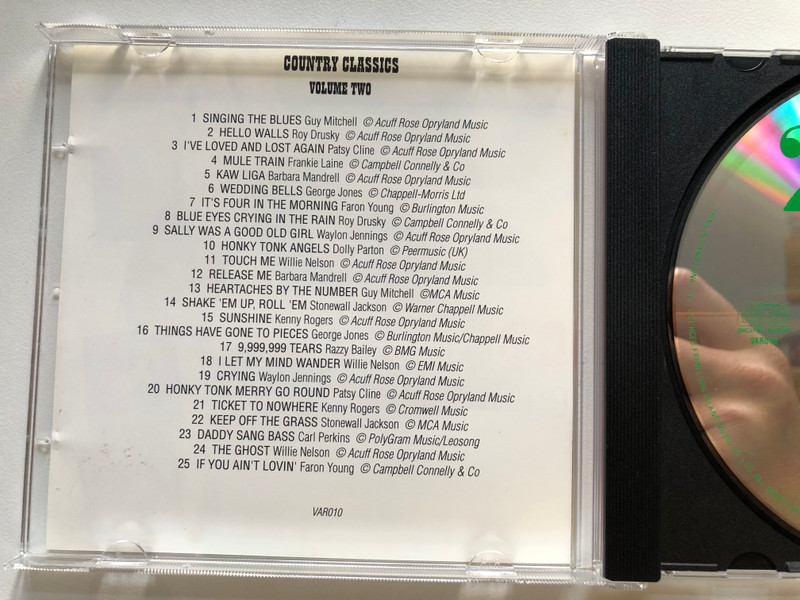 25 Country Classics: Volume 2 / Tring Audio CD / VAR010