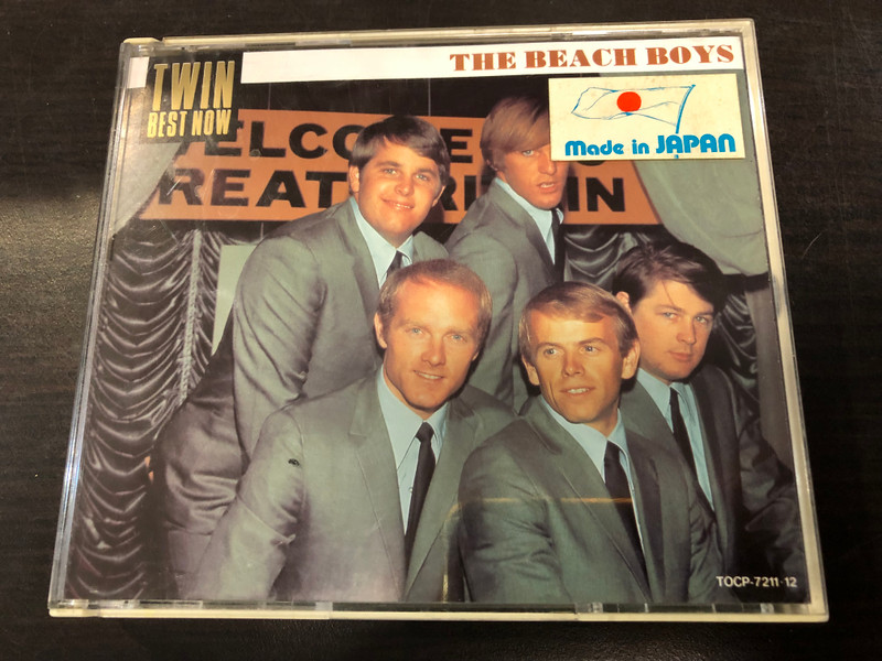BEACH BOYS - Twin Best Now / Japanese-only 40-track double compilation CD, picture sleeve featuring all text in Japanese & obi-strip / TOCP-7211-12 / Audio CD (4988006671997)