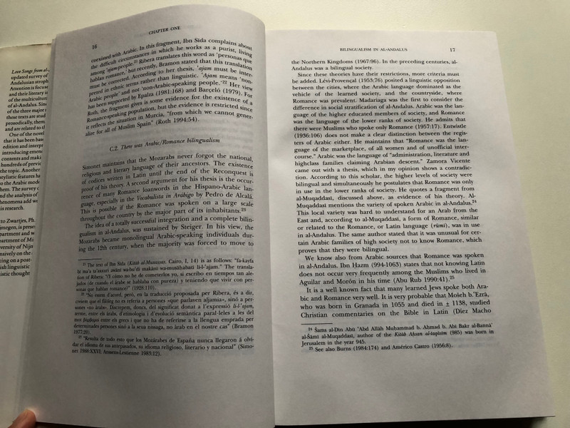 LOVE SONGS FROM AL-ANDALUS / History, Structure and Meaning of the Kharja / BY OTTO ZWARTJES / BRILL LEIDEN NEW YORK KOLN 1997 / Hardcover (9789004106949)